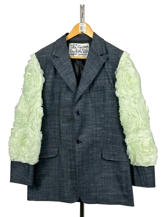 Giacca petalosa verde menta